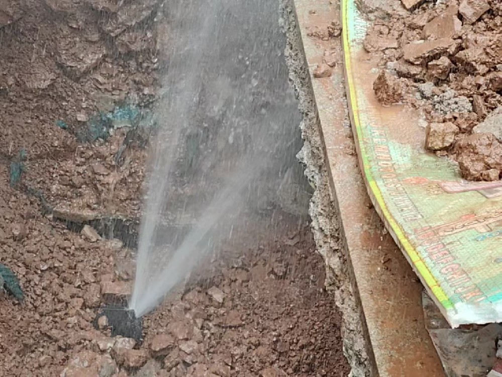 永州市回龙圩管理区消防水管漏水检测定点开挖